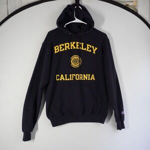 Champion Berkeley California Pullover Hoodie Sweatshirt Men's Size S Blue